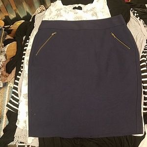 Navy skirt